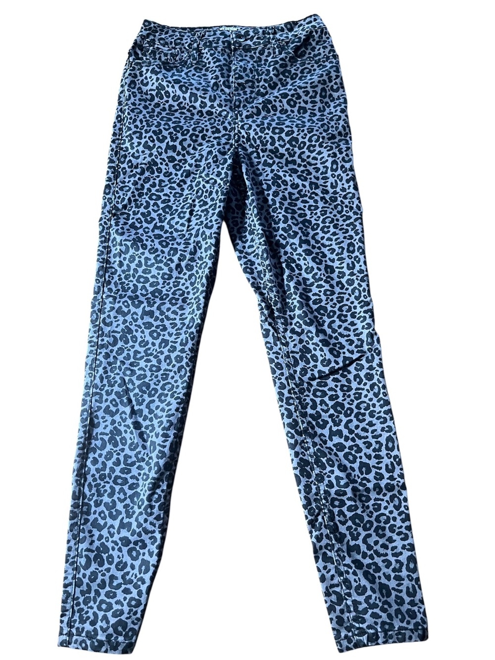 HT Denim Leopard Print Ultra High Rise Skinny Jeans Size 5